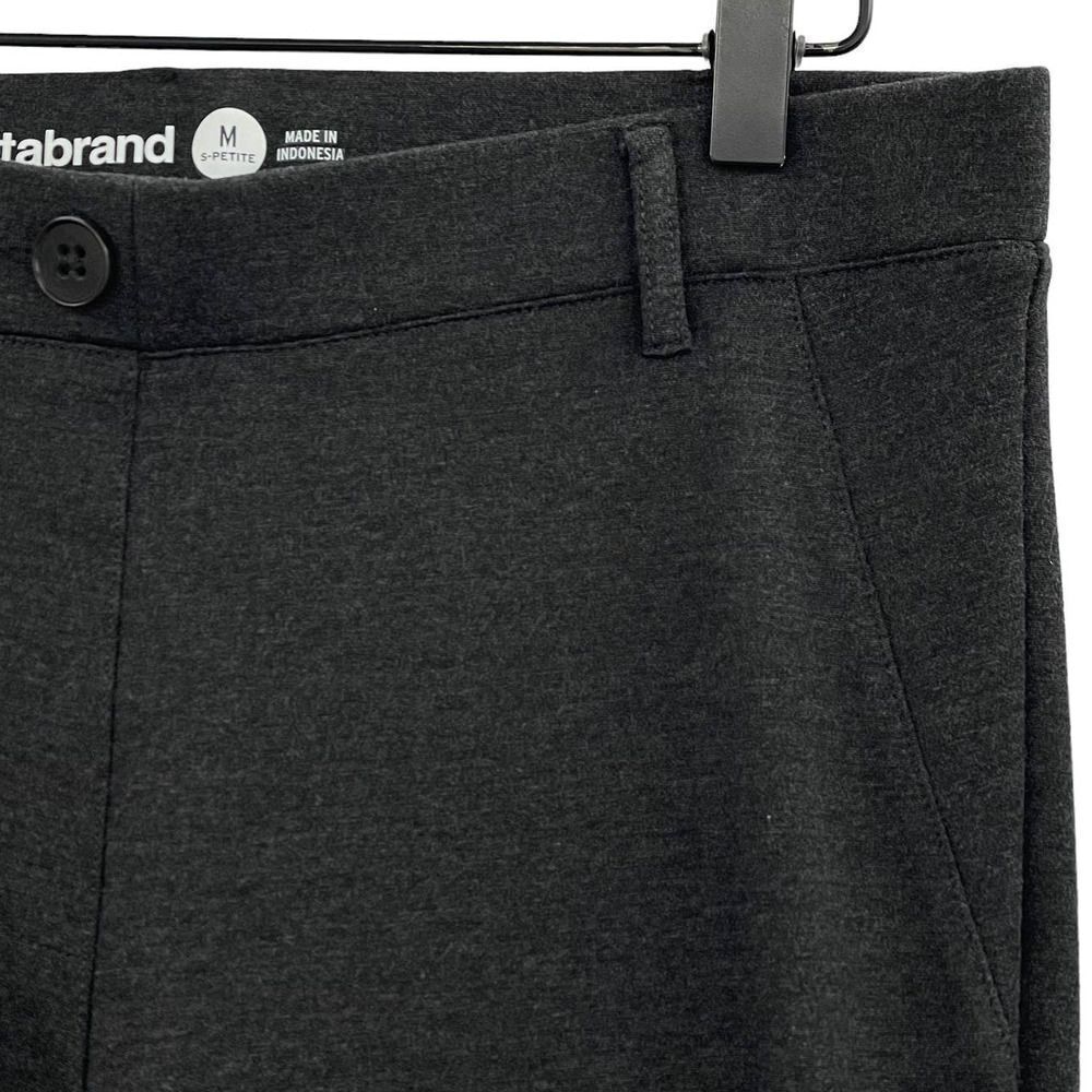 Betabrand Yoga Dress Pants Pull On Stretchy Comfort Charcoal Gray | Med Petite - Picture 7 of 8